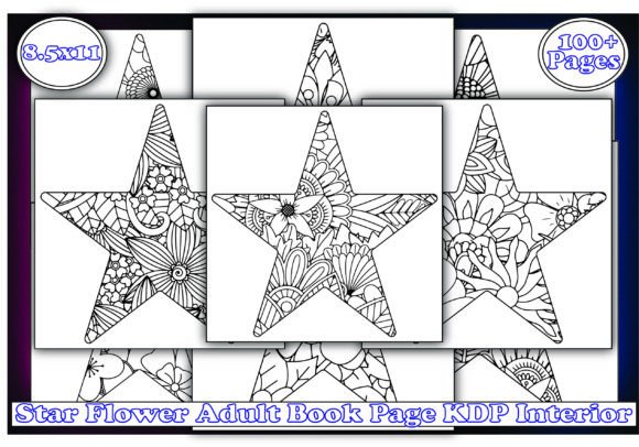100 Star Flower Adult Book KDP Interior