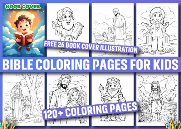 120 Bible Coloring Pages for Kids