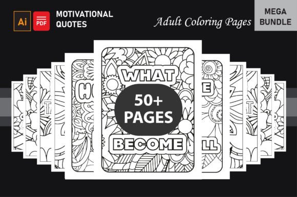 50 Motivational Quotes Coloring Pages