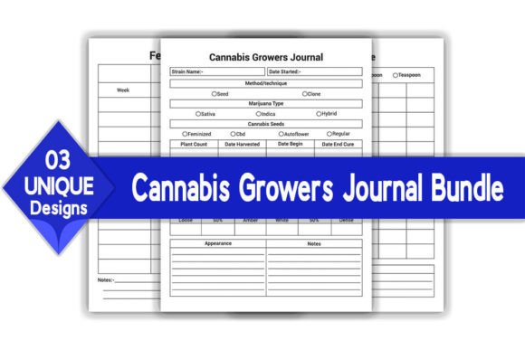 Cannabis Growers Journal Log Book Bundle: A Comprehensive Tool for Cannabis Cultivators