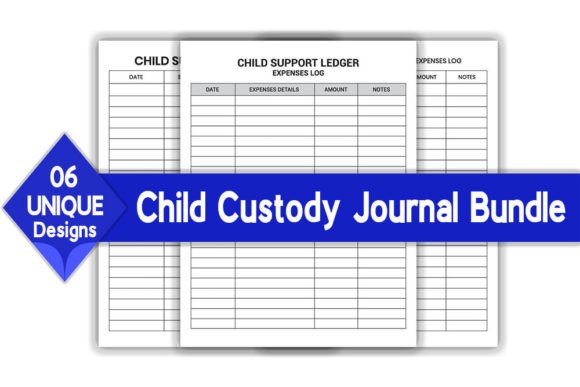 Child Custody Journal Log Book Bundle