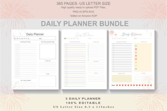 Daily Planner Bundle for Kdp Graphic: A Comprehensive Overview