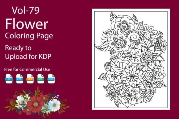 Flower Coloring Book Page for Adult: A Creative and Practical Resource