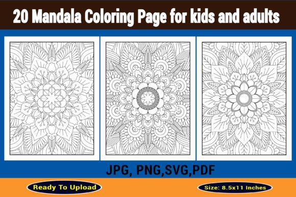 Mandala Coloring Page for Kids and Adult