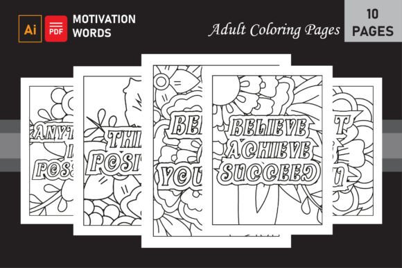 Motivation Quote Coloring Page for KDP: A Creative Tool for Personal Growth and Productivity