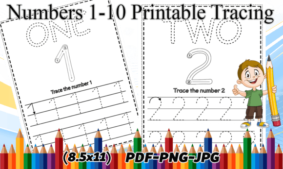 Numbers 1-10 Printable Tracing Worksheet: A Simple Tool for Big Learning Opportunities