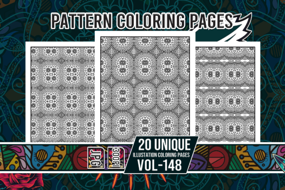 Pattern Coloring Pages Vol-148 Interiors