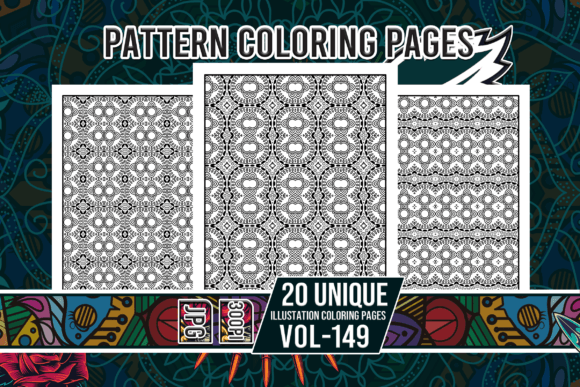 Pattern Coloring Pages Vol-149 Interiors