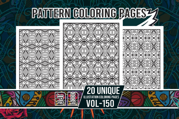 Pattern Coloring Pages Vol-150 Interiors