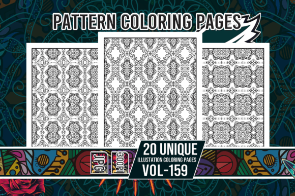 Pattern Coloring Pages Vol-159 Interiors