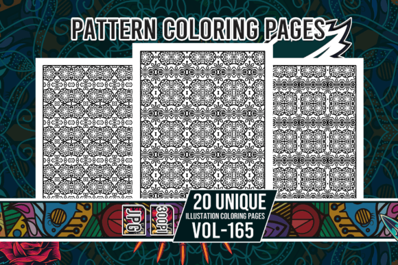 Pattern Coloring Pages Vol-165 Interiors