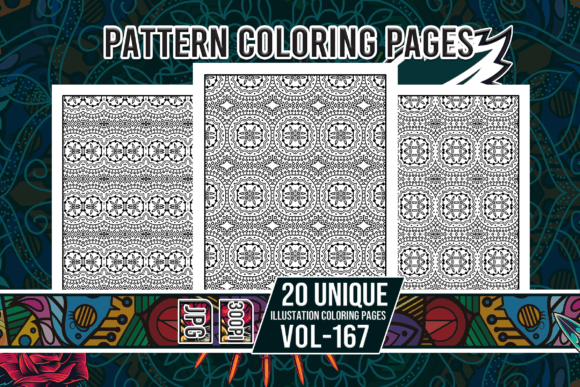 Pattern Coloring Pages Vol-167 Interiors: A Creative Resource for Artists and Businesses