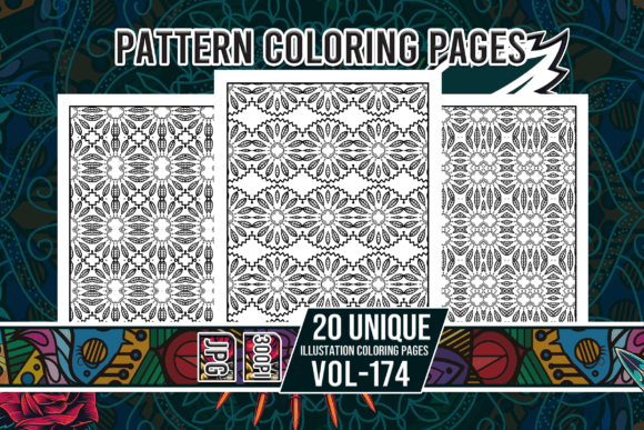 Pattern Coloring Pages Vol-174 Interiors