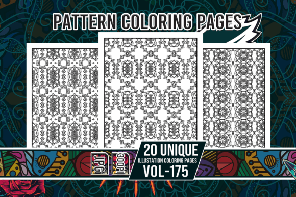 Pattern Coloring Pages Vol-175 Interiors