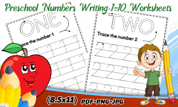 Preschool Numbers Writing 1-10 Worksheet: A Creative Tool for Early Learning
