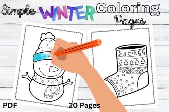 Winter Coloring Pages Simple Kdp Book: A Creative Resource for Educators and Parents